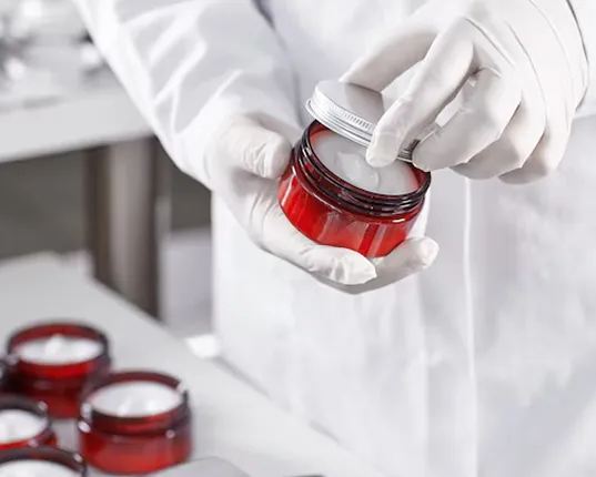 cosmetic cream testing